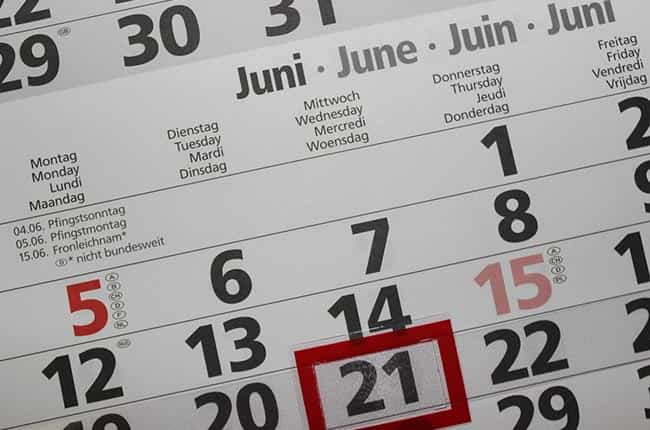 Calendario de posicionamineto minimo 6 meses