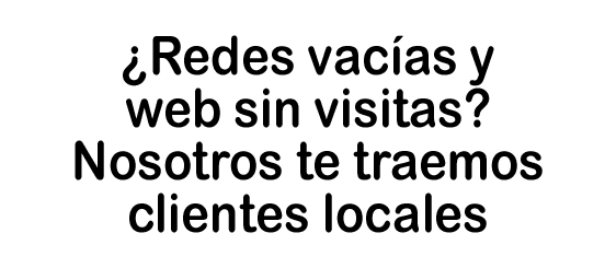 Redes sociales vacías y Web sin resultados